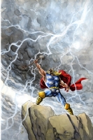 Thor - Pencil, Ink, Background & Color Comic Art